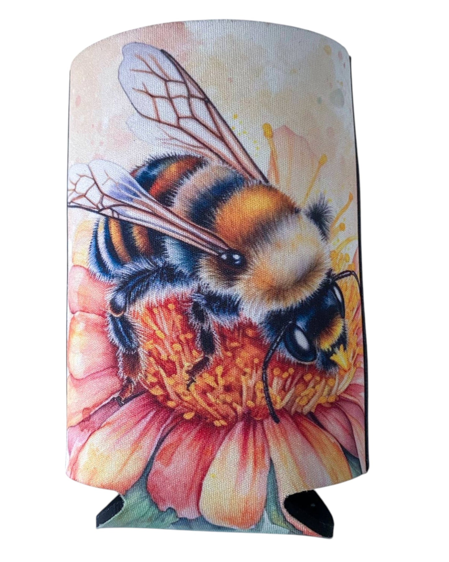 Bee Quote Flat Stubby Holder Cooler