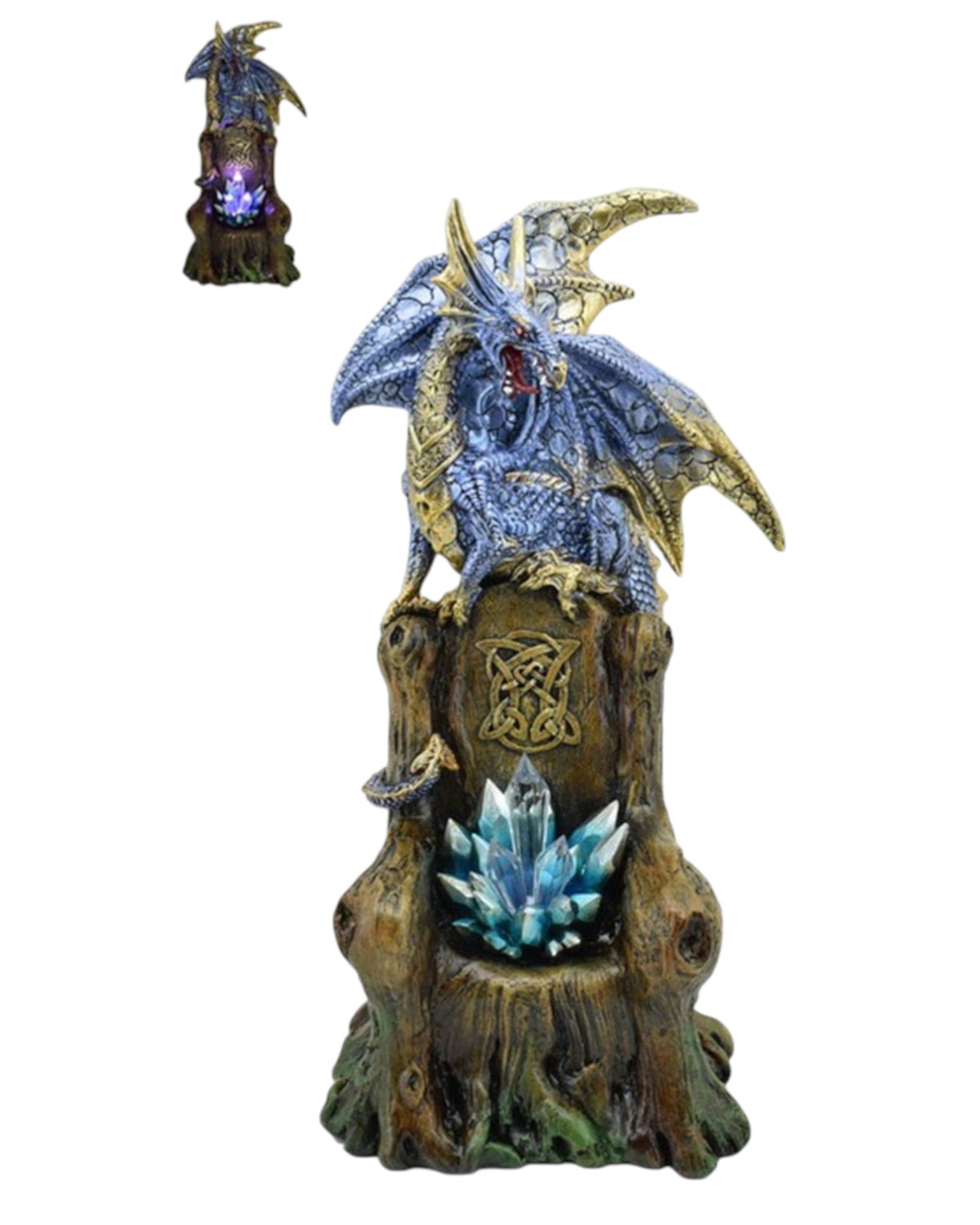 Dragon On Throne Blue LED