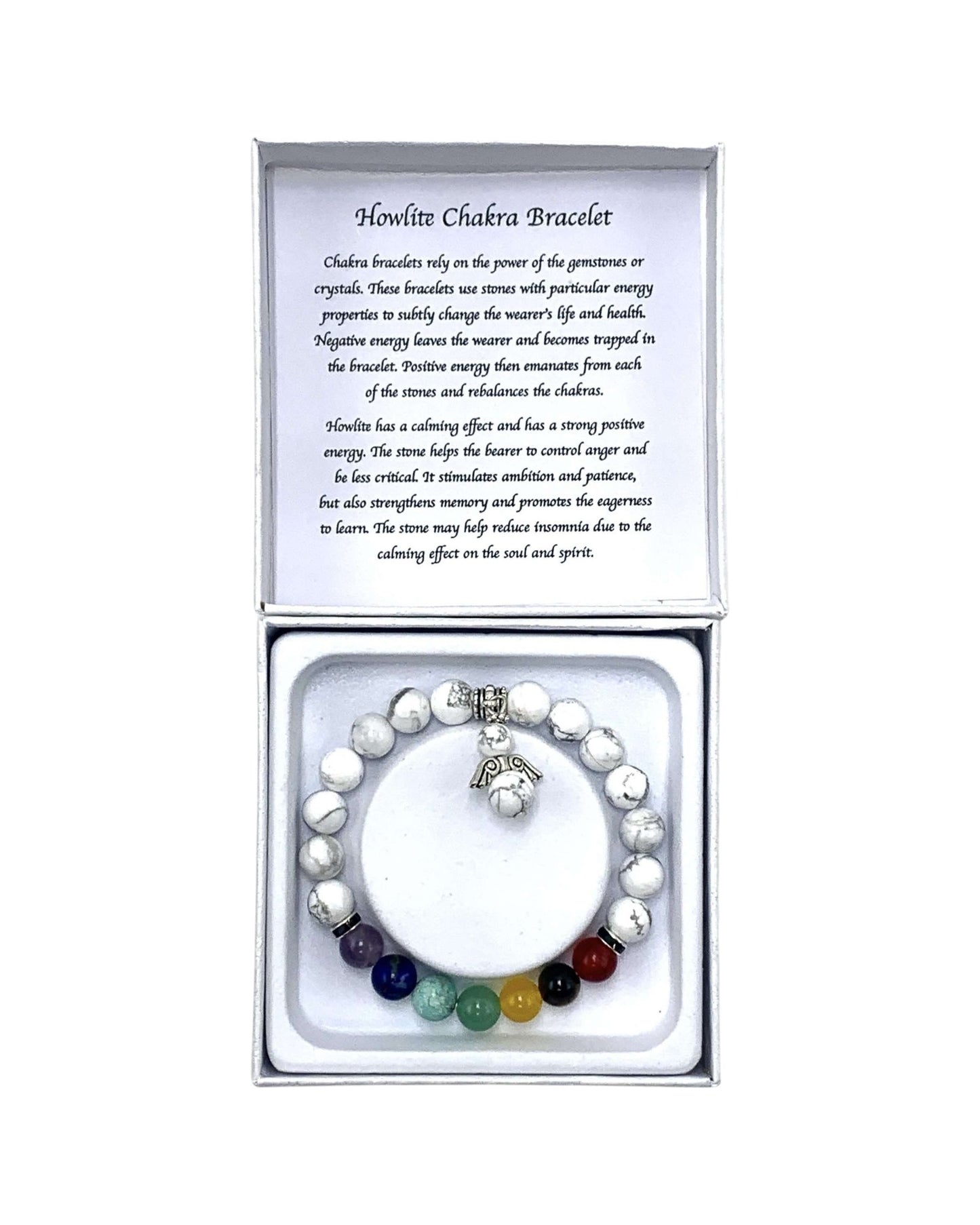 Howlite bracelet - Angel