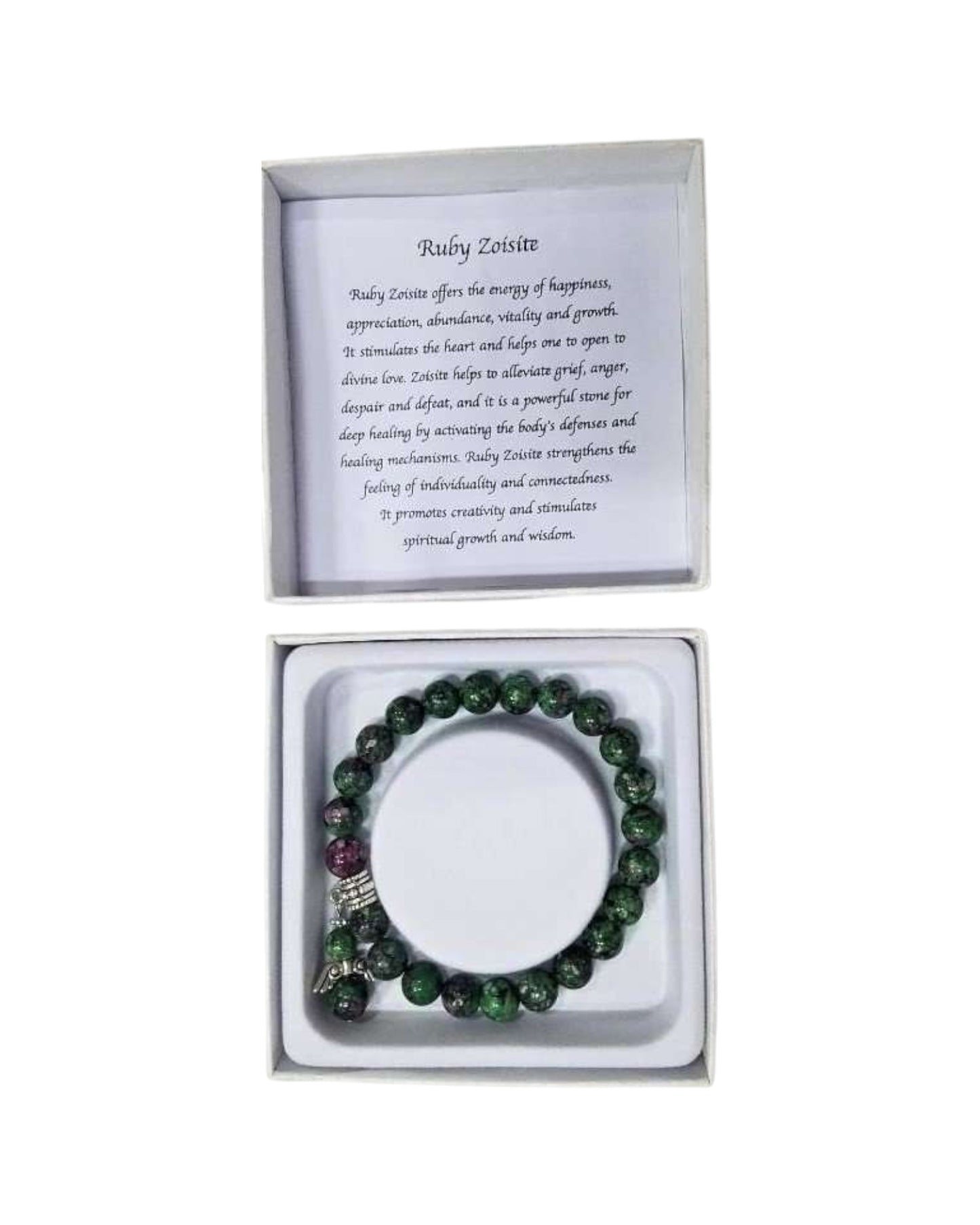 Ruby Zoisite bracelet - Angel