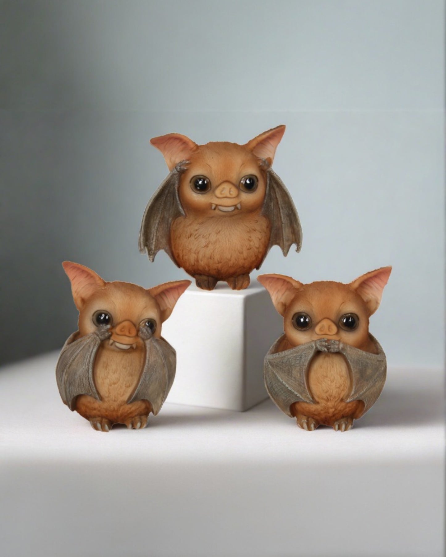 3 Sitting Wise Bats