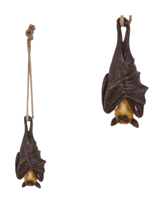Hanging Bat Wrapped Wings