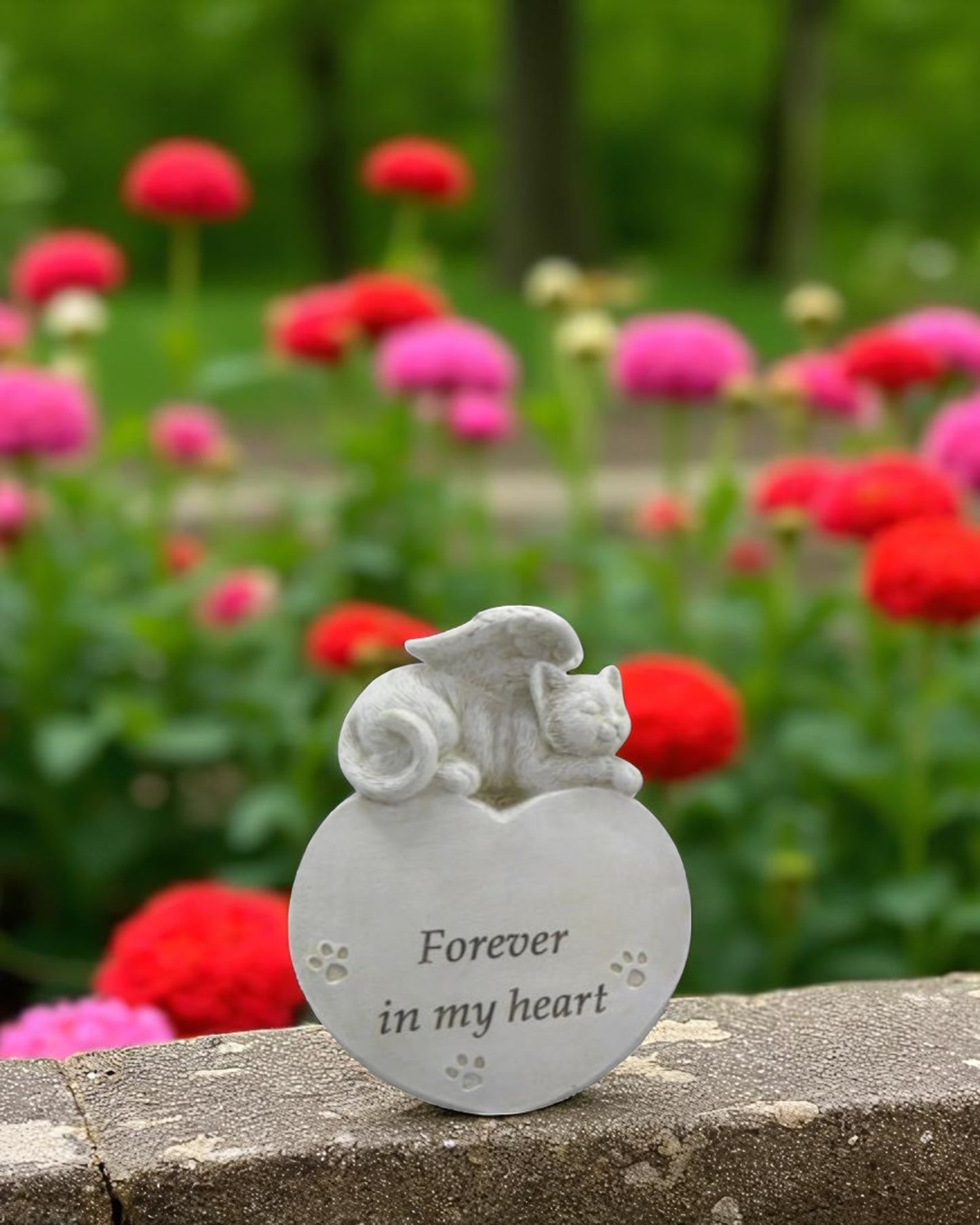 Memorial Cat on Heart