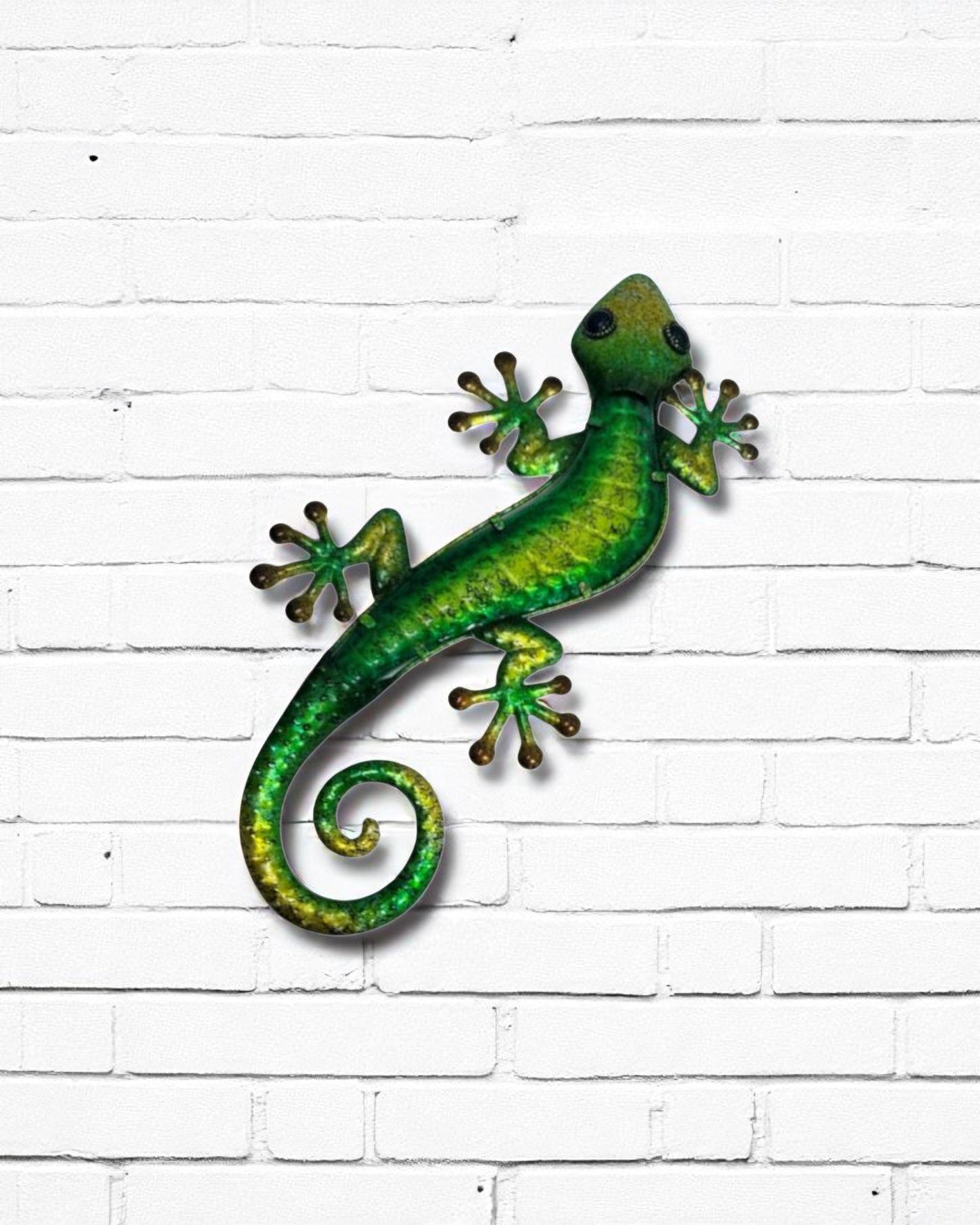 Metal/Glass Lizard Wall Art