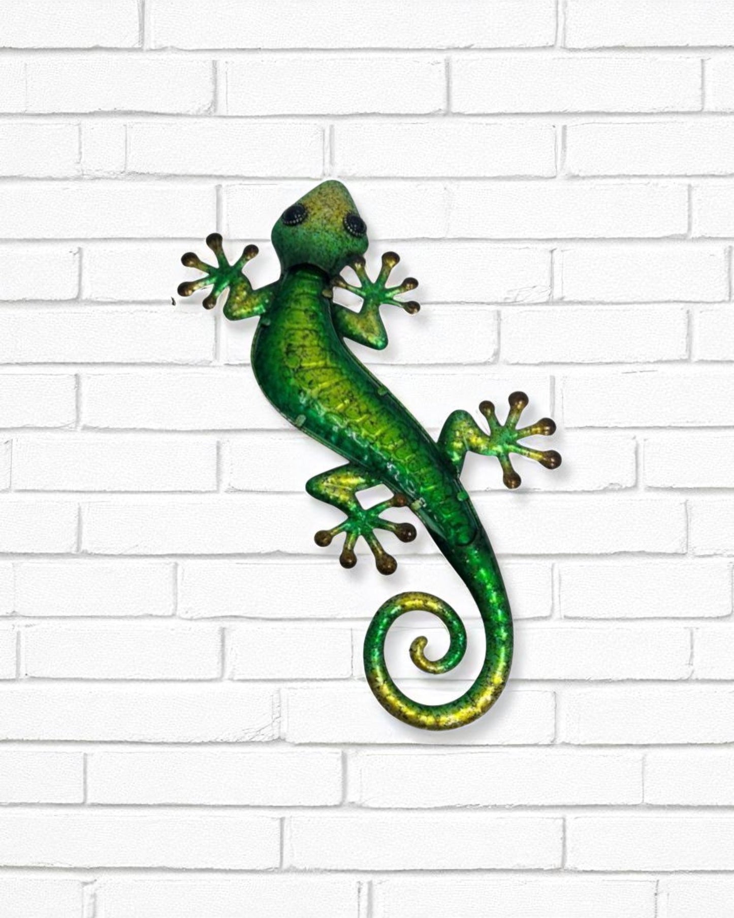 Metal/Glass Lizard Wall Art
