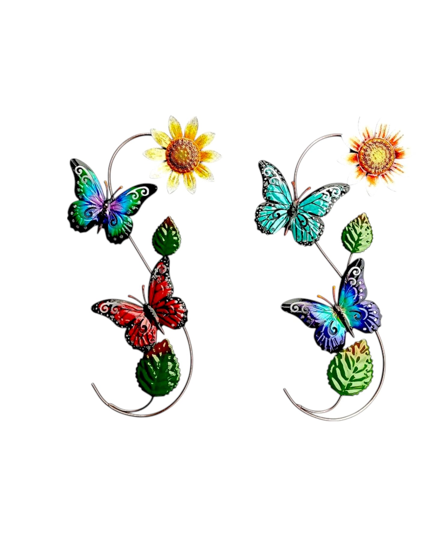 MetalSunflower/Butterfly Wall Art ( set of 2 )