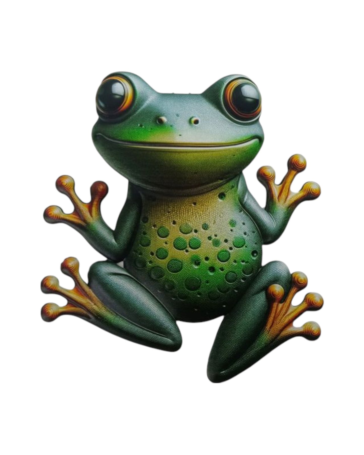 Metal Cute Frog Wall Art