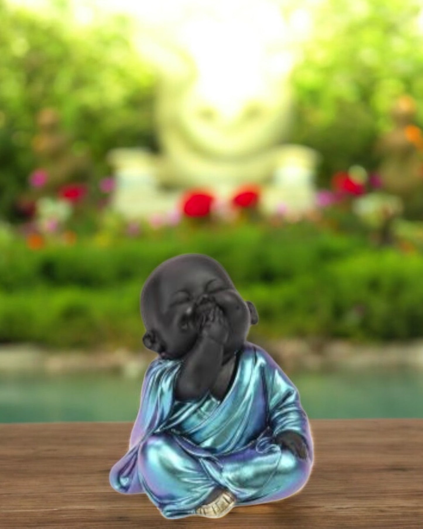 8cm Happy Cute Shiny Buddha