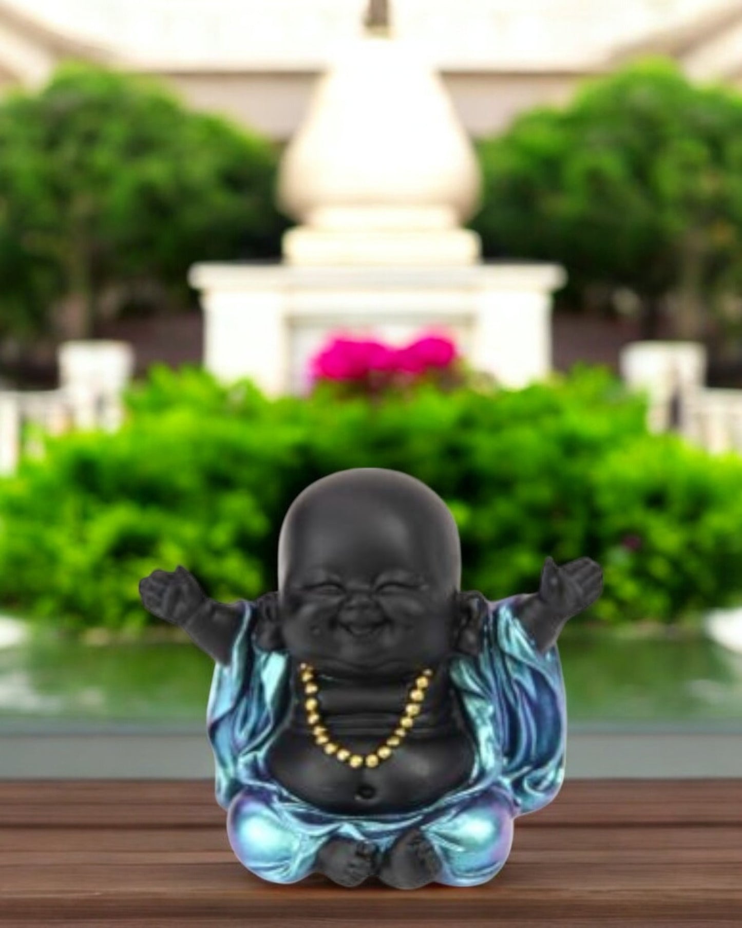 8cm Happy Cute Shiny Buddha