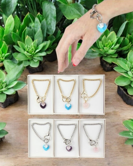 Heart GemStone Bracelets