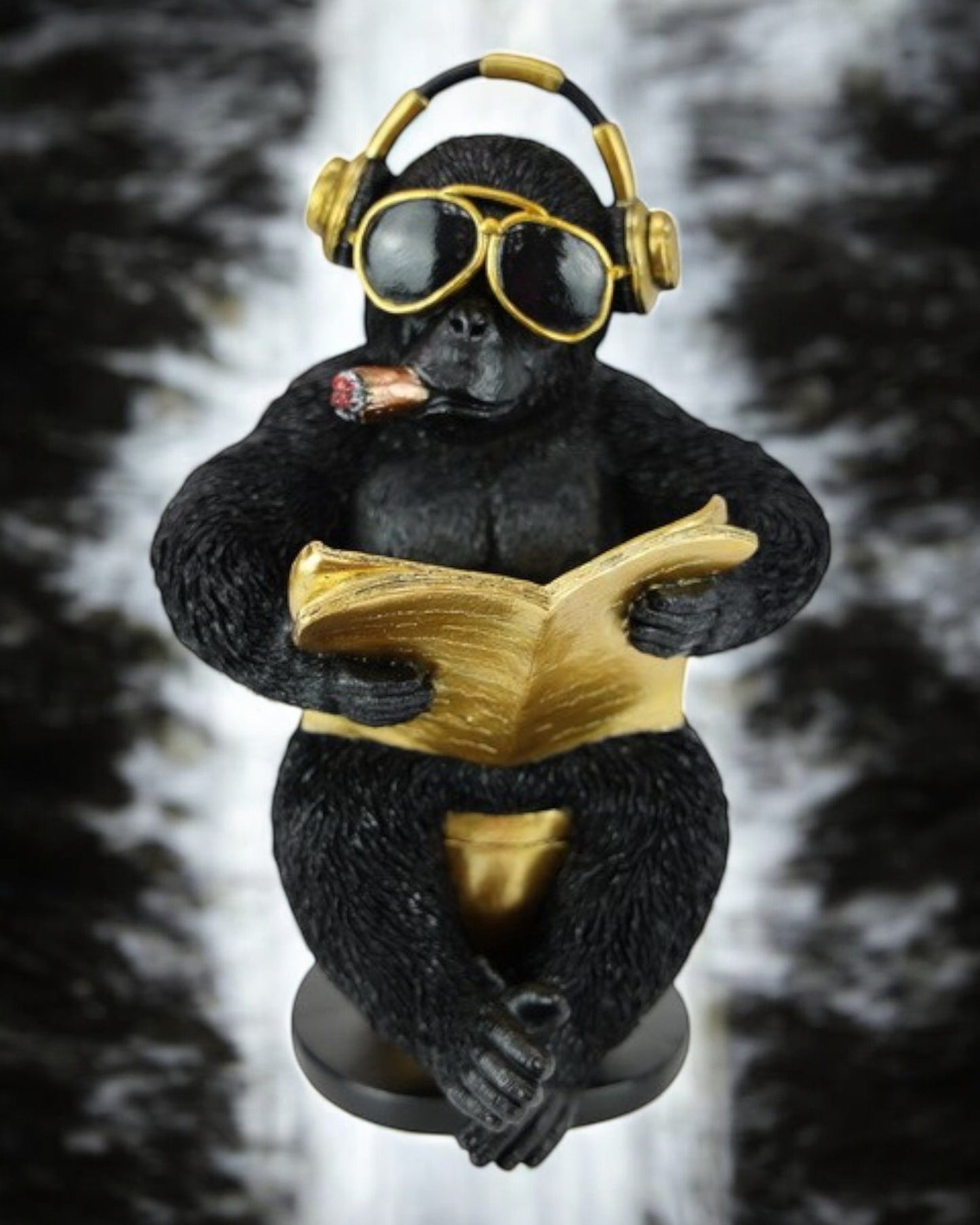 30cm Monkey on Gold Throne
