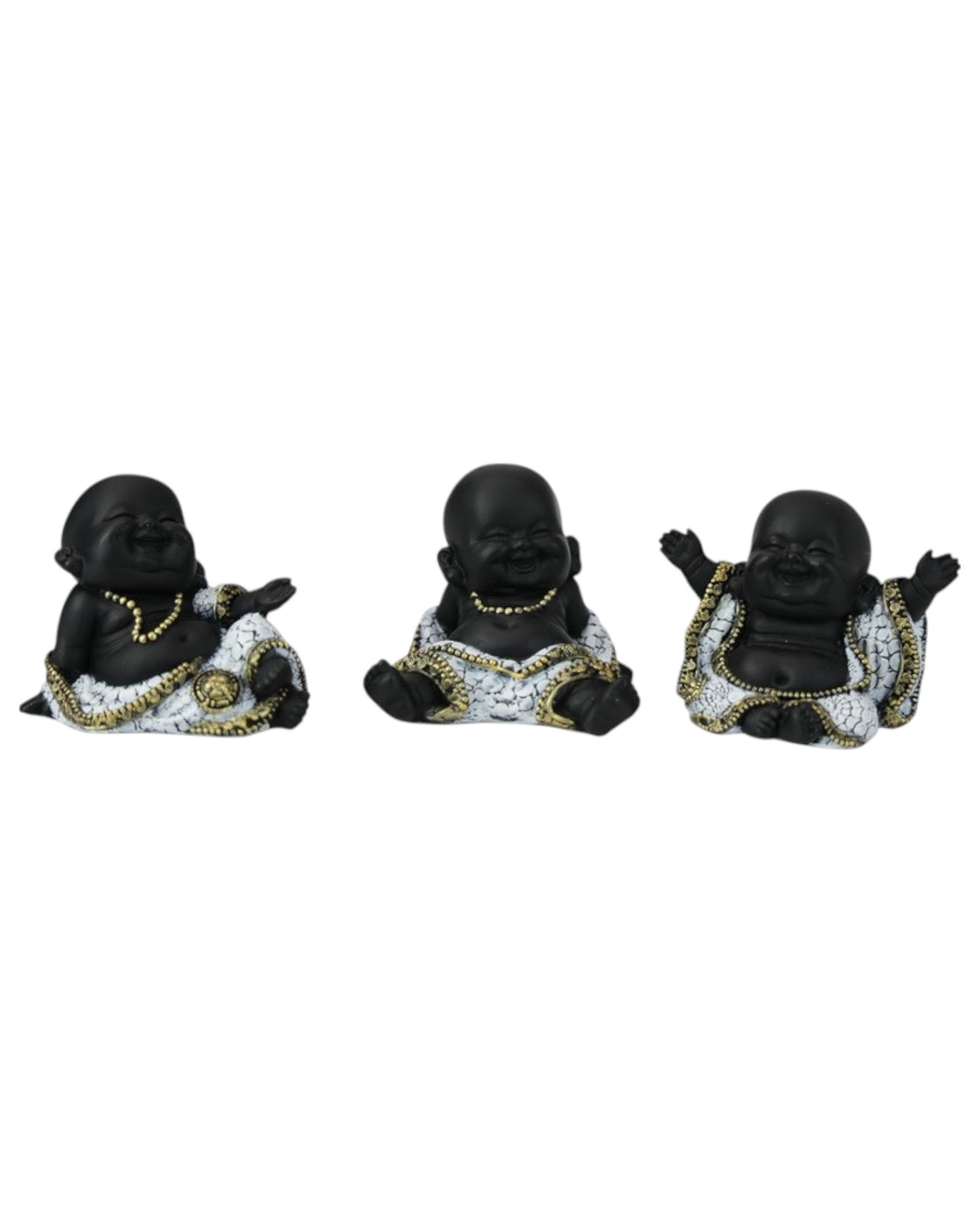 Happy Cute Buddha Pebble deisgn ( set of 3 )