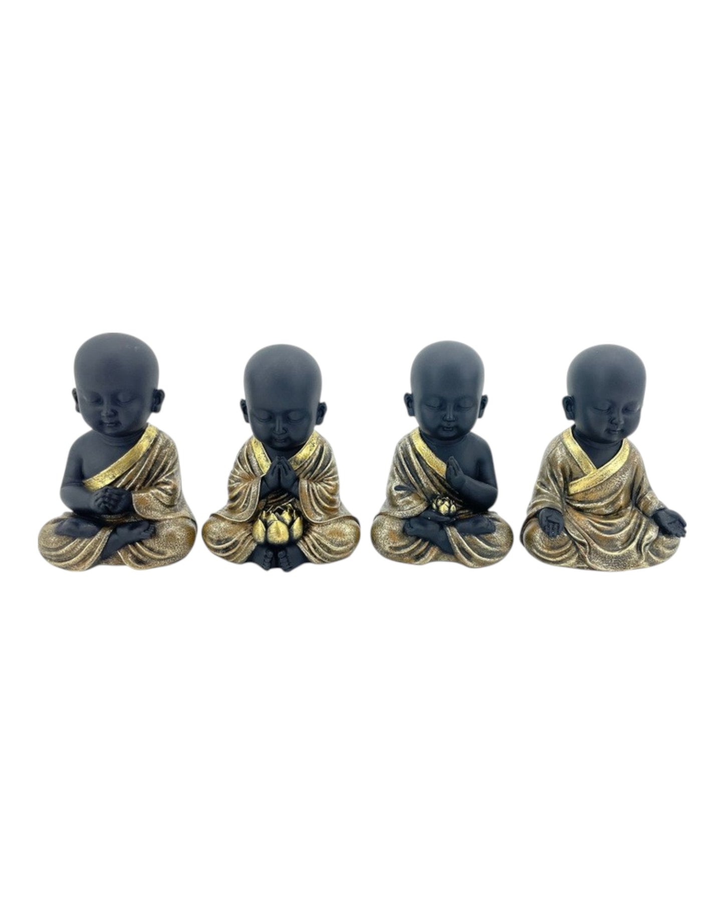 10cm Sitting Buddha Monk (set of 4)