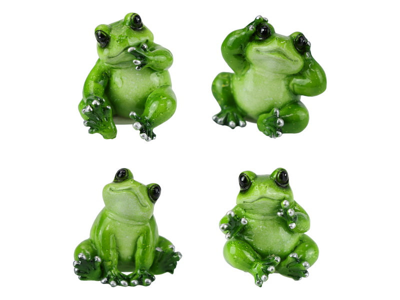 7cm Cute Marble Frogs ( set of 4 )