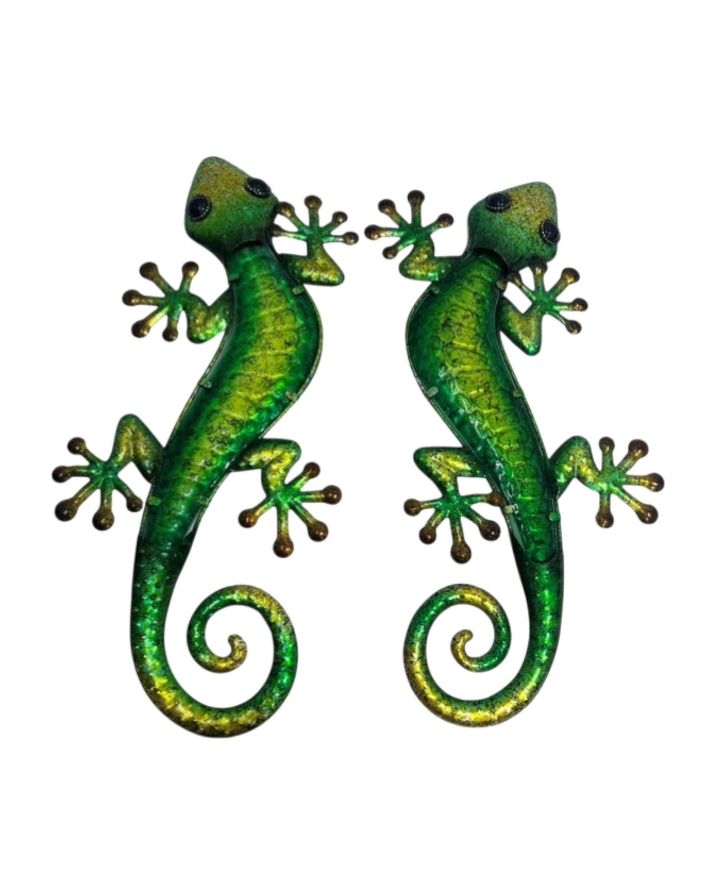 Metal/Glass Lizard Wall Art