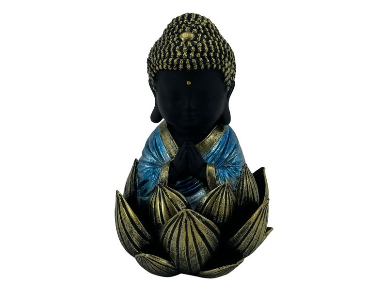 Monk Sitting in Lotus Flower