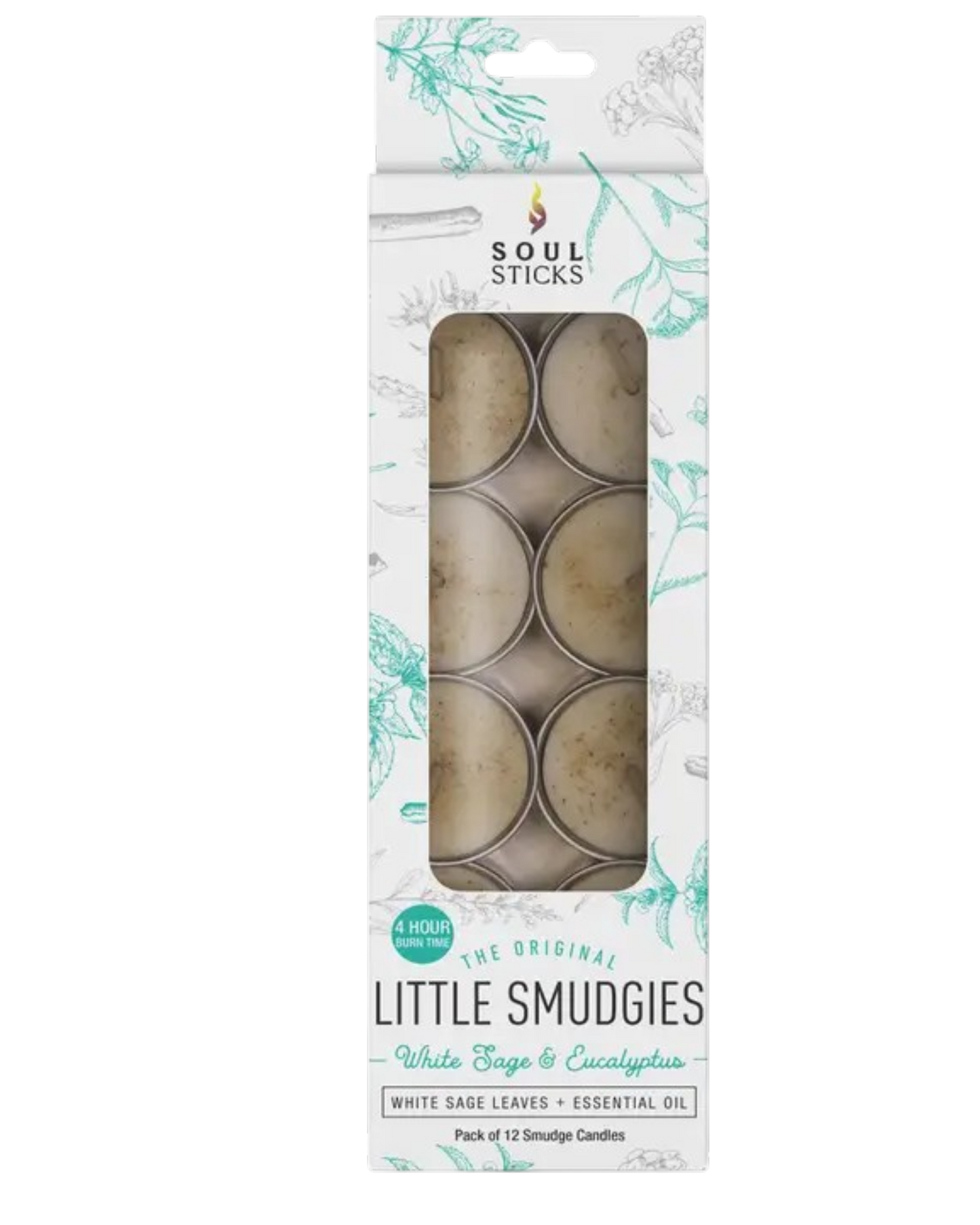White Sage & Eucalyptus - Little Smudgies Teelight Candles