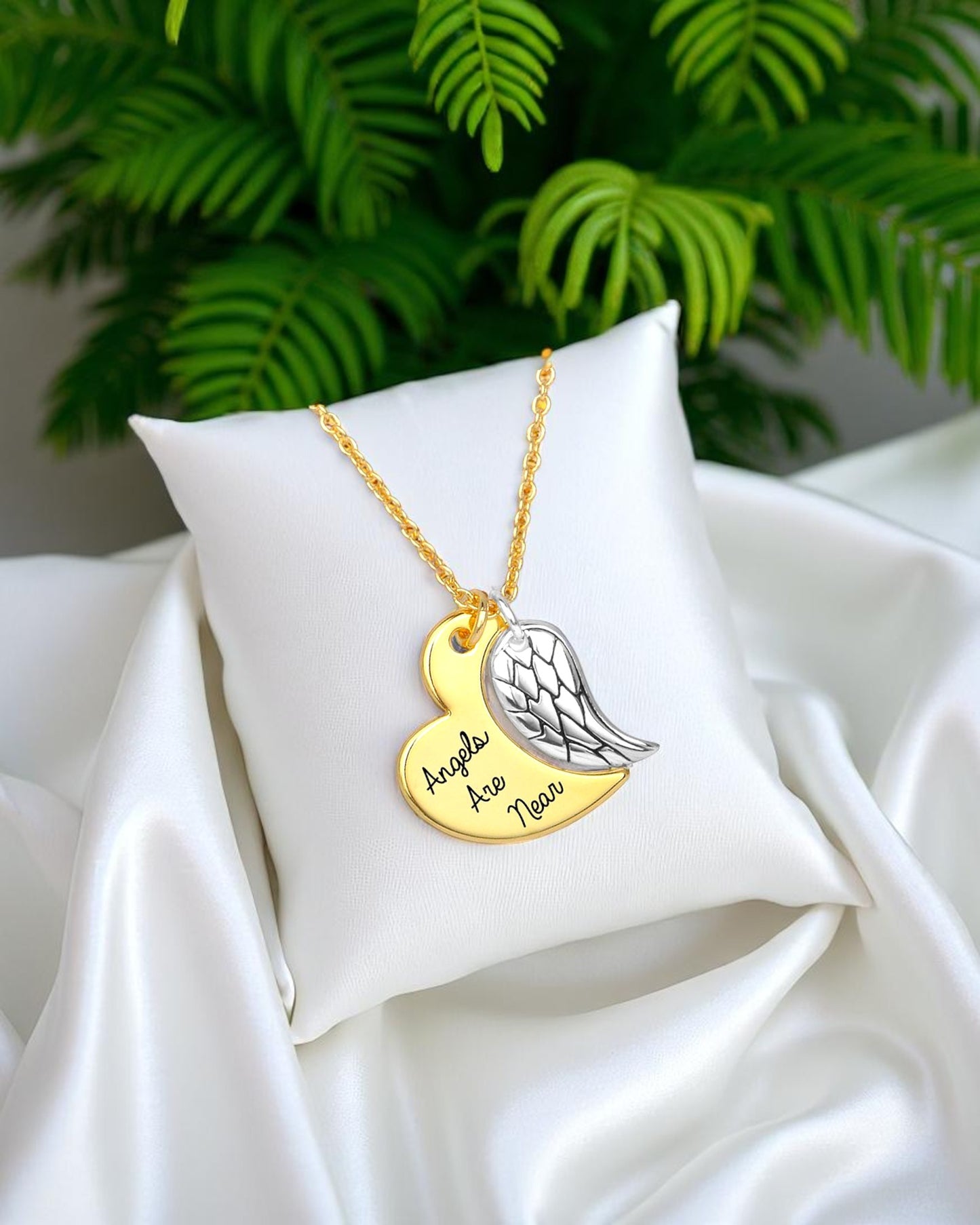 Grace Angels are near wing Necklace