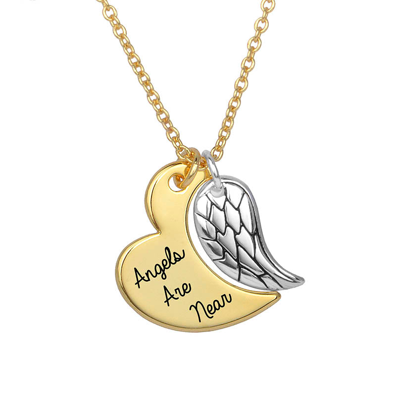 Grace Angels are near wing Necklace