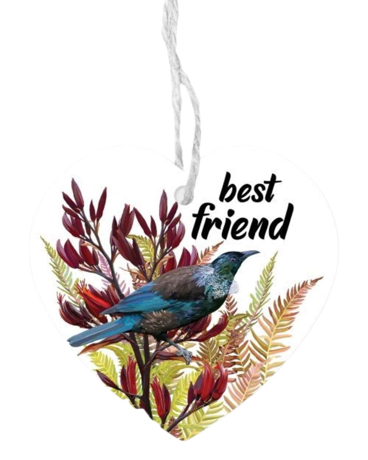 Ceramic Heart Tui - Best friend