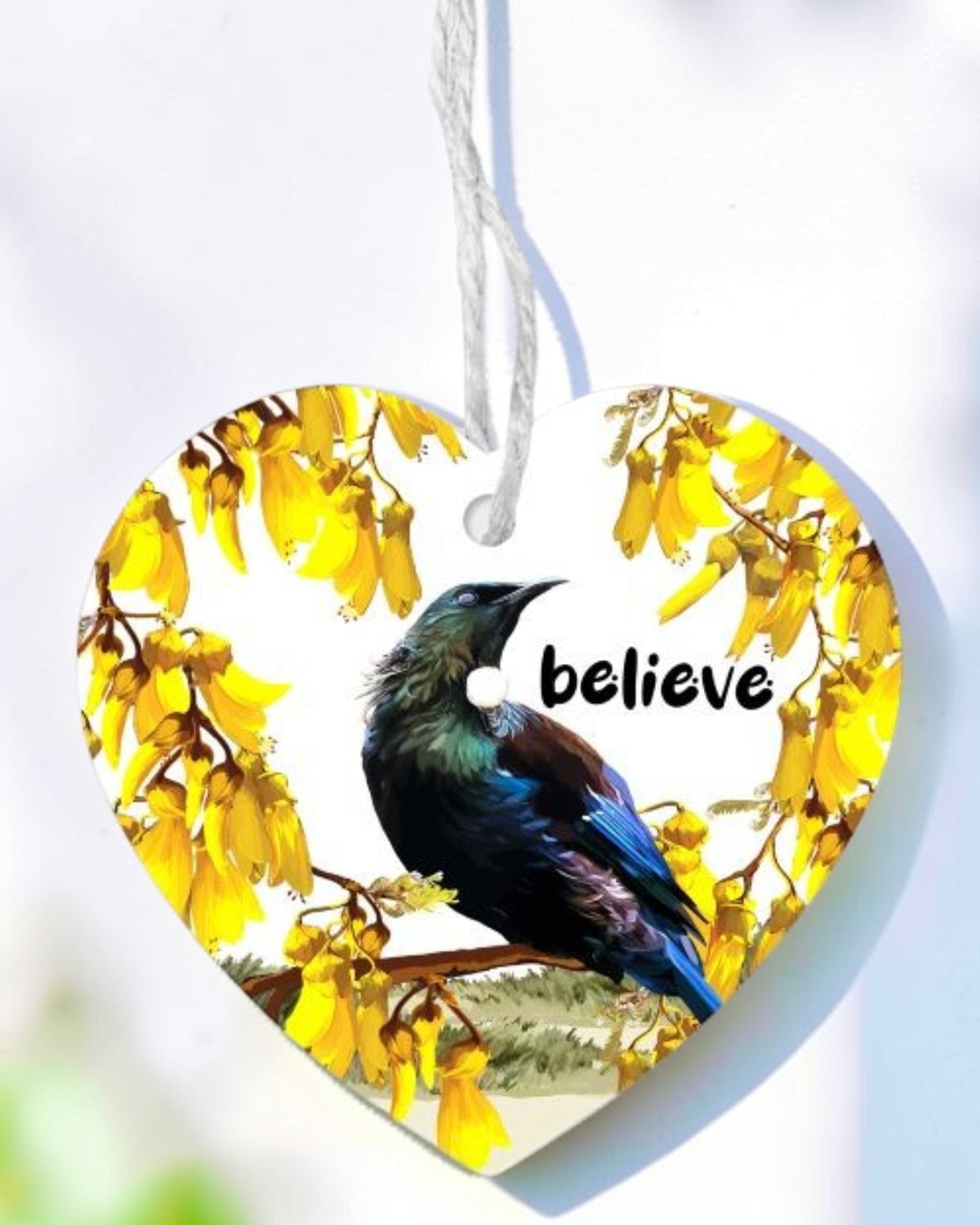 Ceramic Heart Tui - Believe