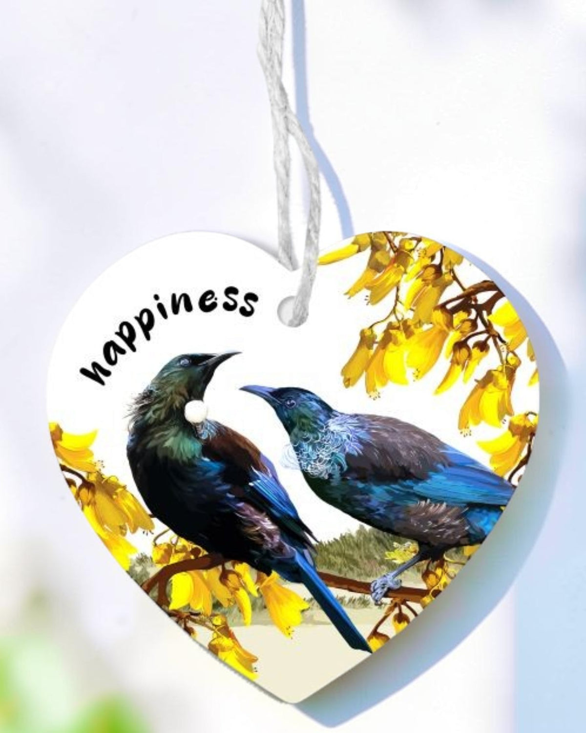 Ceramic Heart Tuis - Happiness