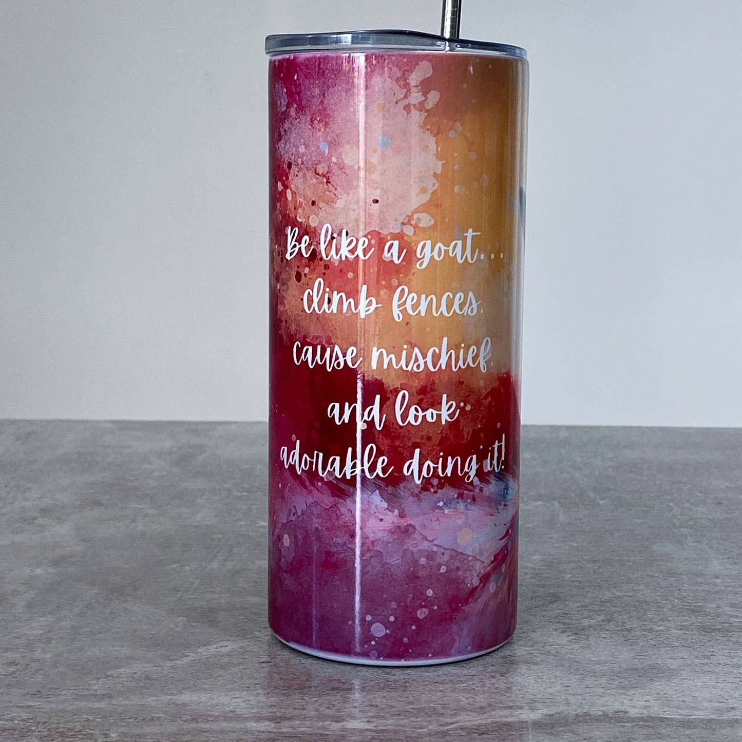 Goat 16oz Skinny Stainless Steel Tumbler