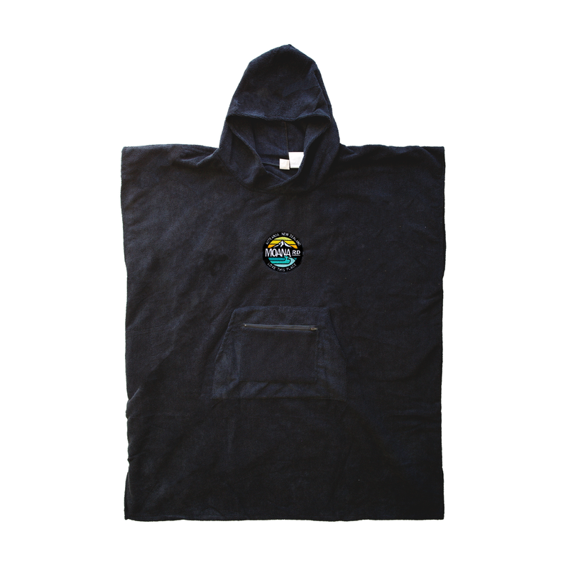Adventure Cotton Towel Hoodie - Adults Black