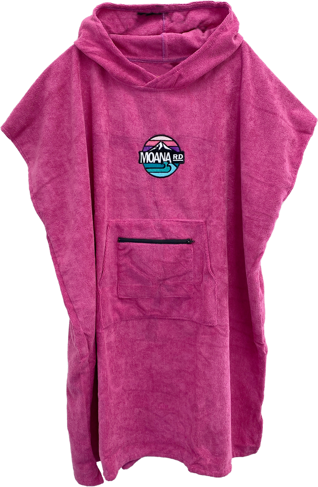 Kids Adventure Towel Hoodie - Pink