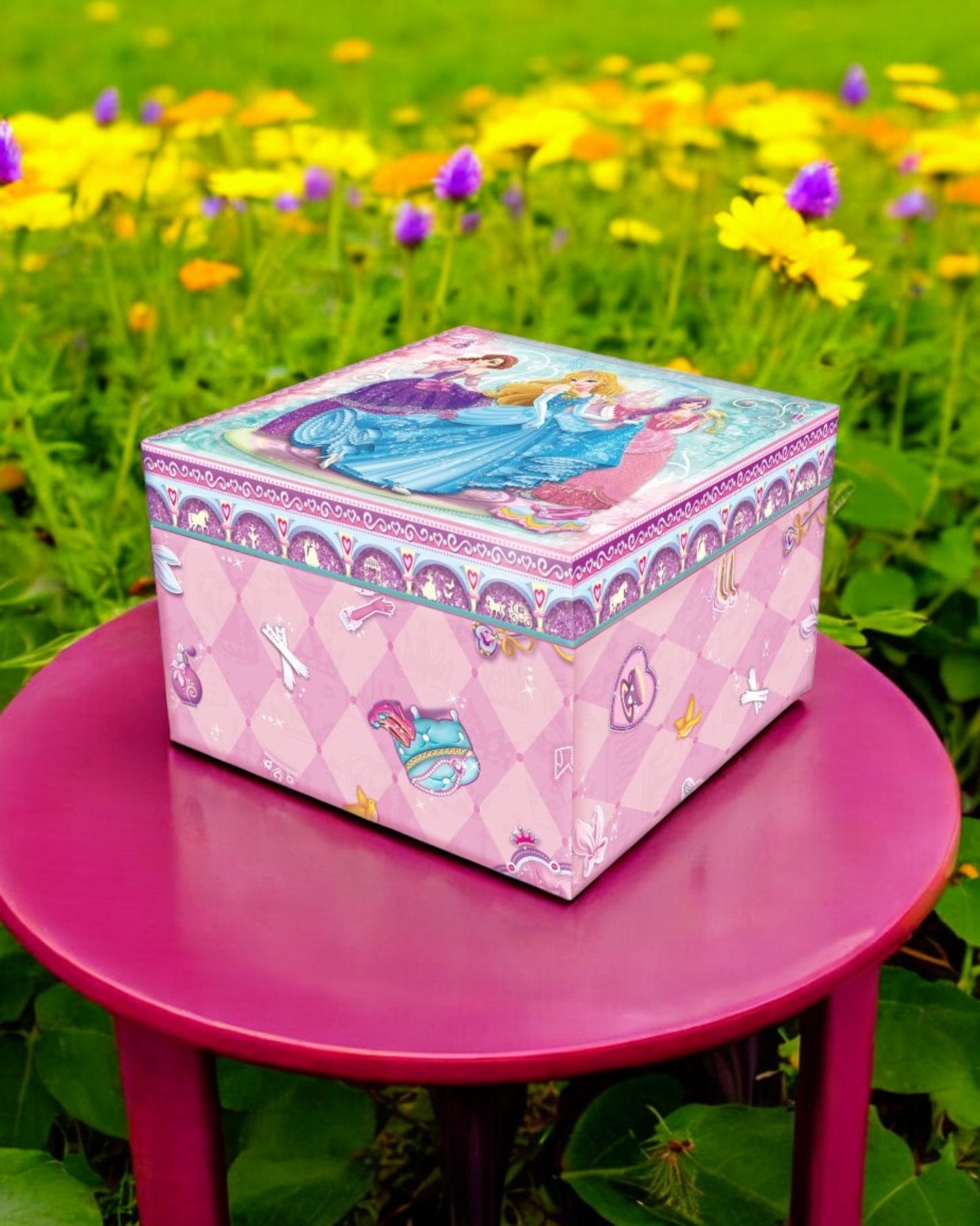 Princesses Music Square Box