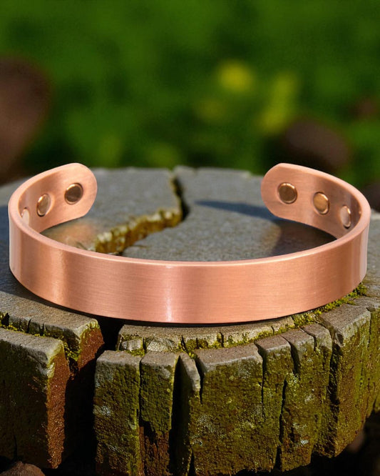 Magnetic Copper Bracelet - Plain - Antique Copper