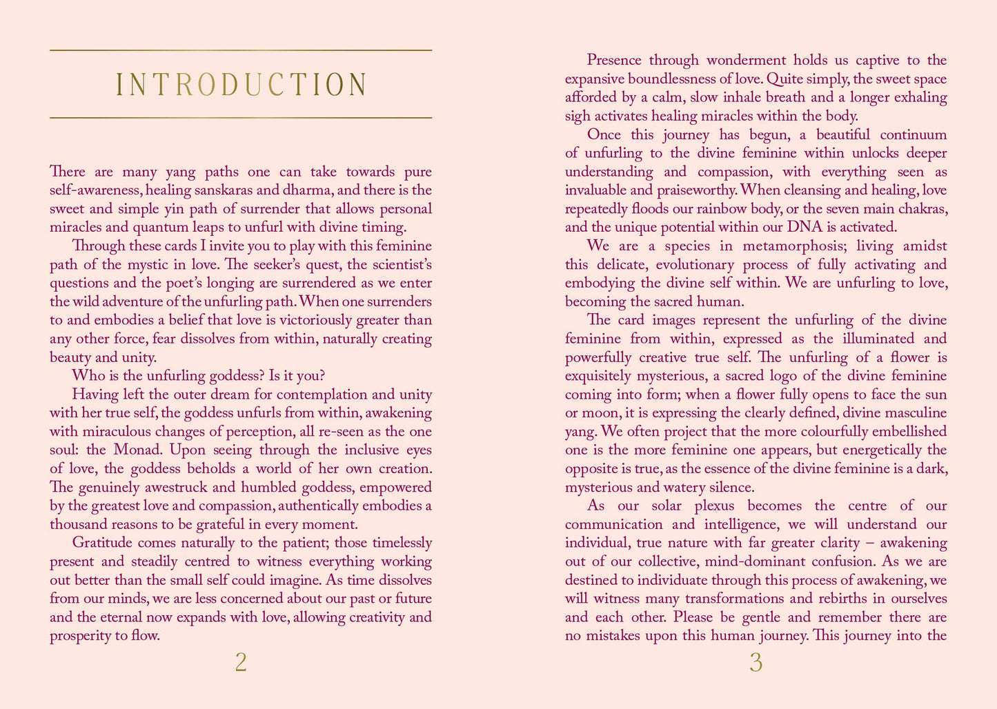 The Unfurling Goddess Inspiration Cards