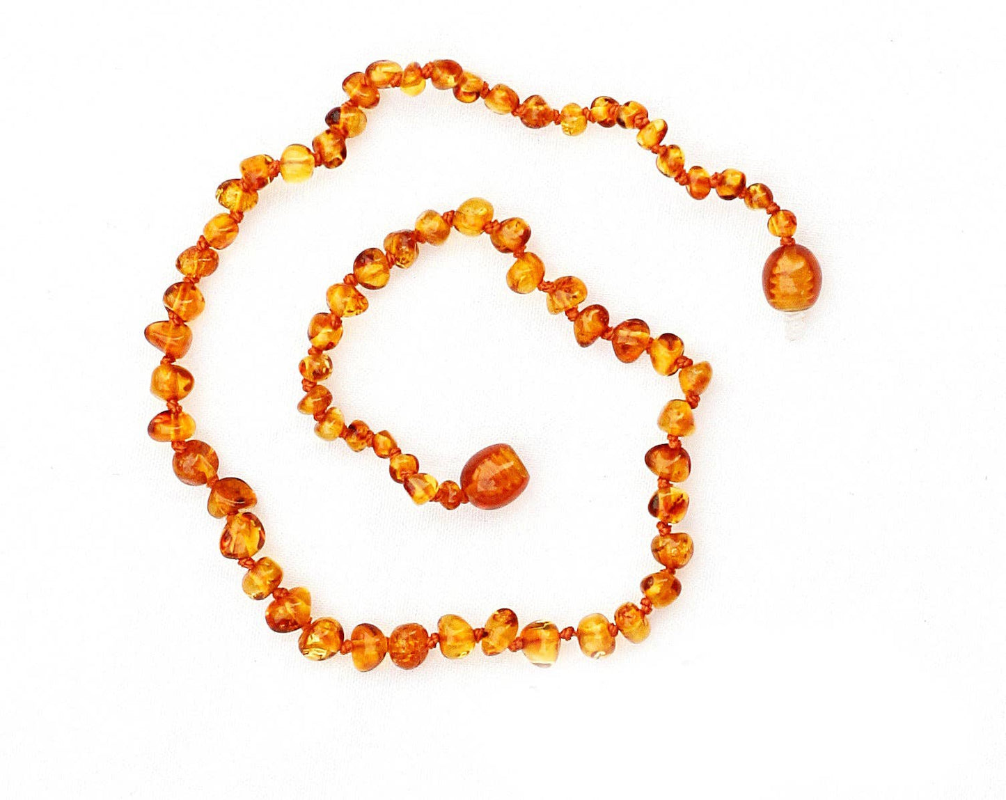 Caramel-Circle-13 inch Amber Necklace