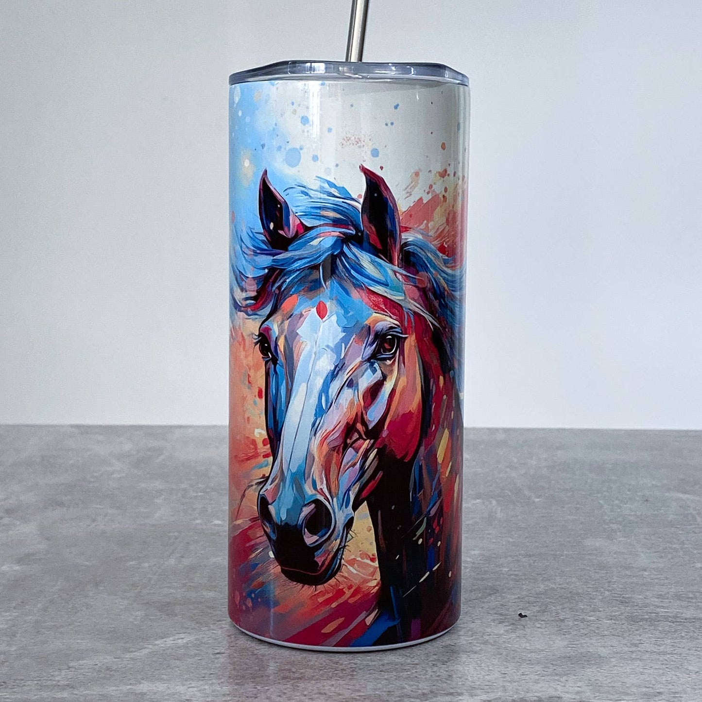 Horse 16oz Skinny Stainless Steel Tumbler