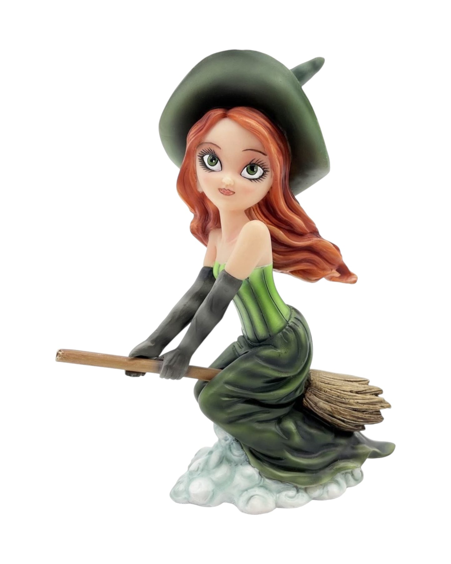 Witch Sitting on Broom