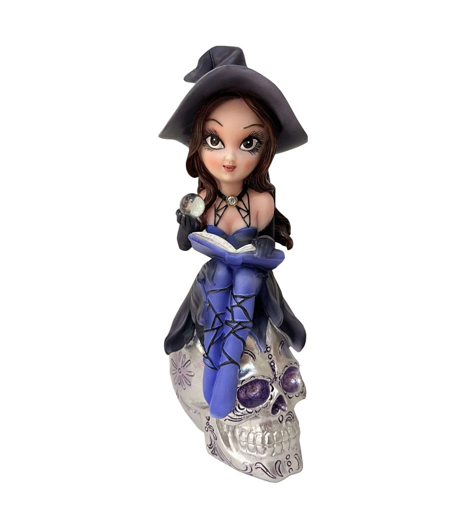 Witch Sitting on Skull