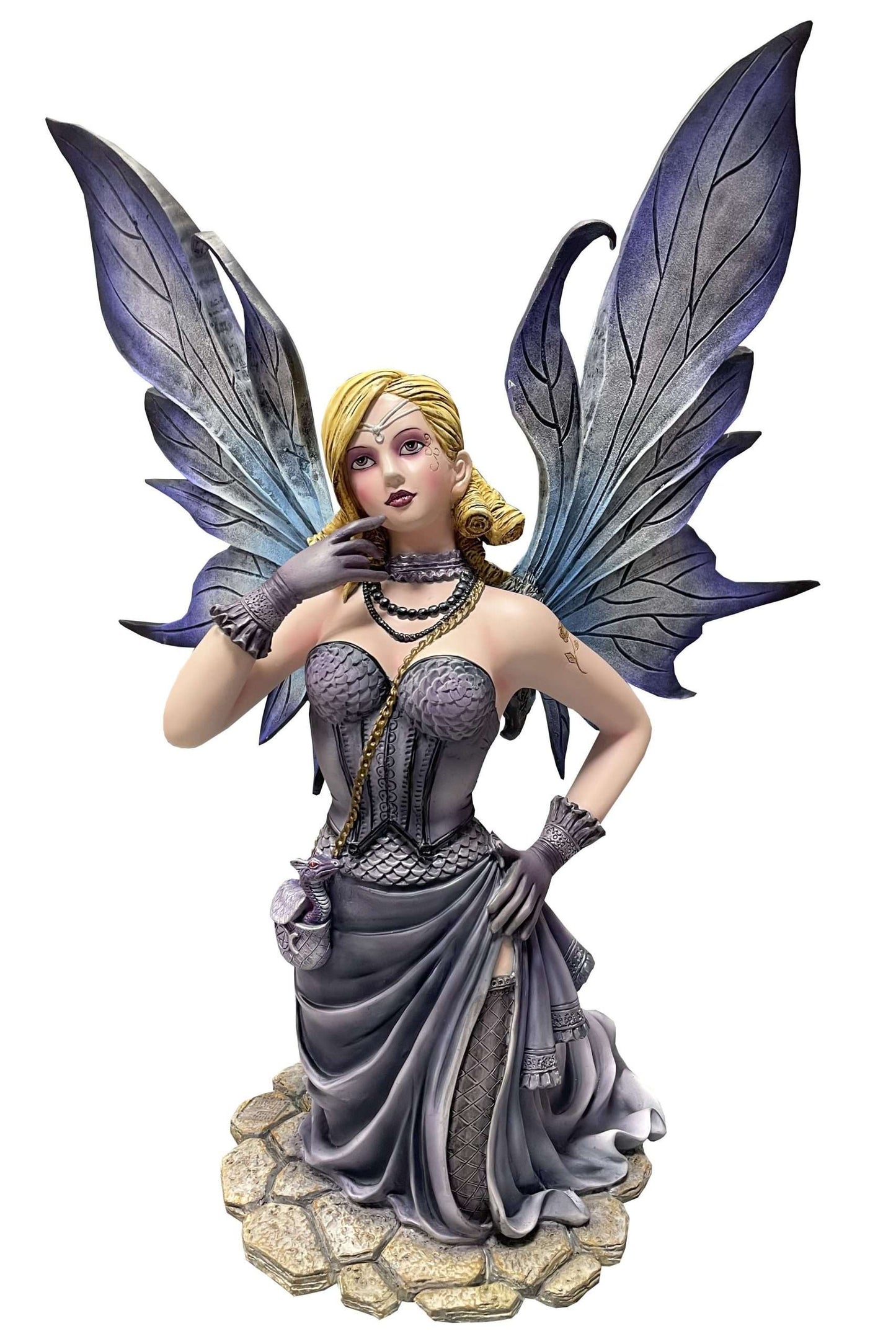 Kneeling Fairy with Dragon Saddlebag LAST ONE