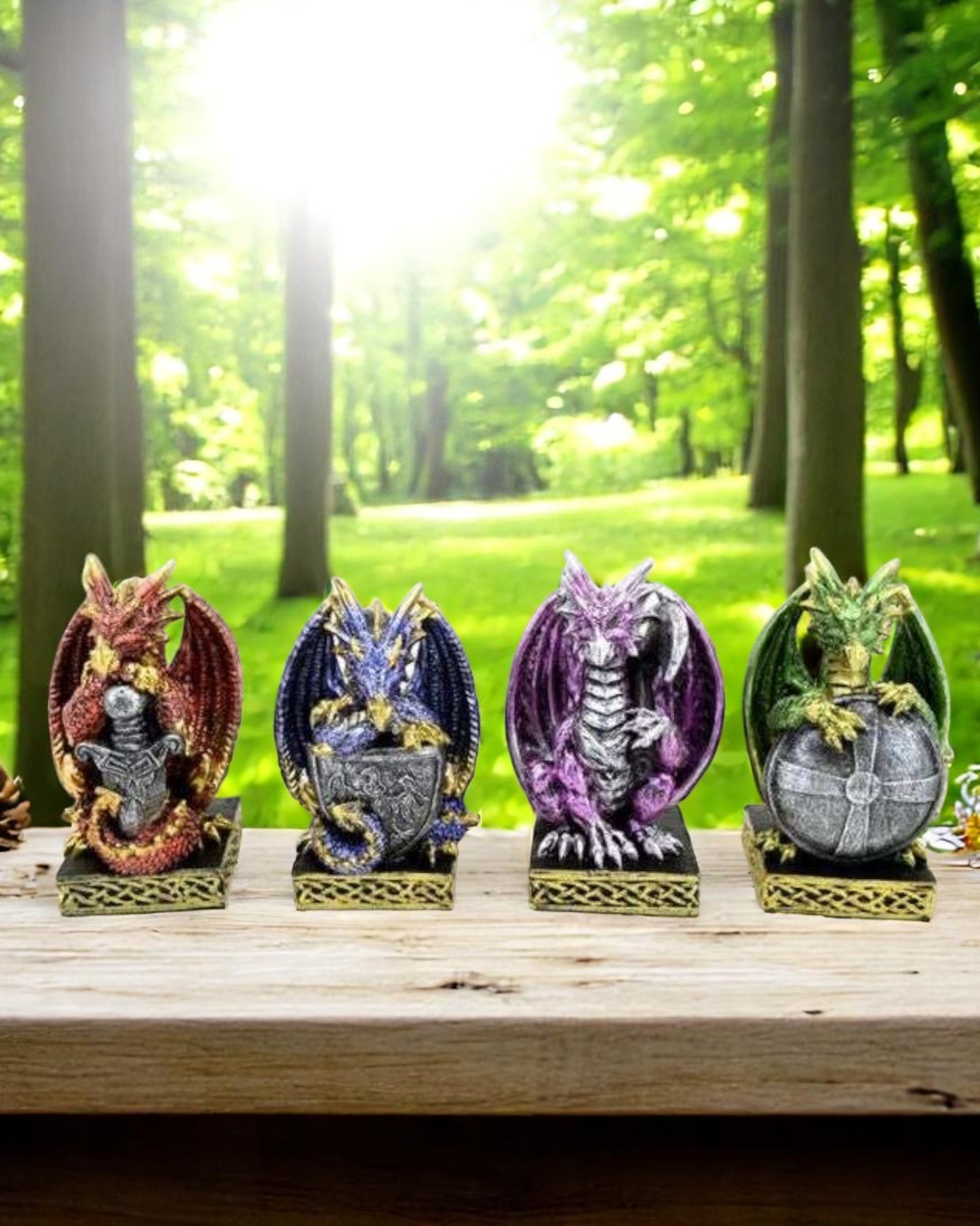 Dark Legends Guardian of the Elements Dragon Set of 4