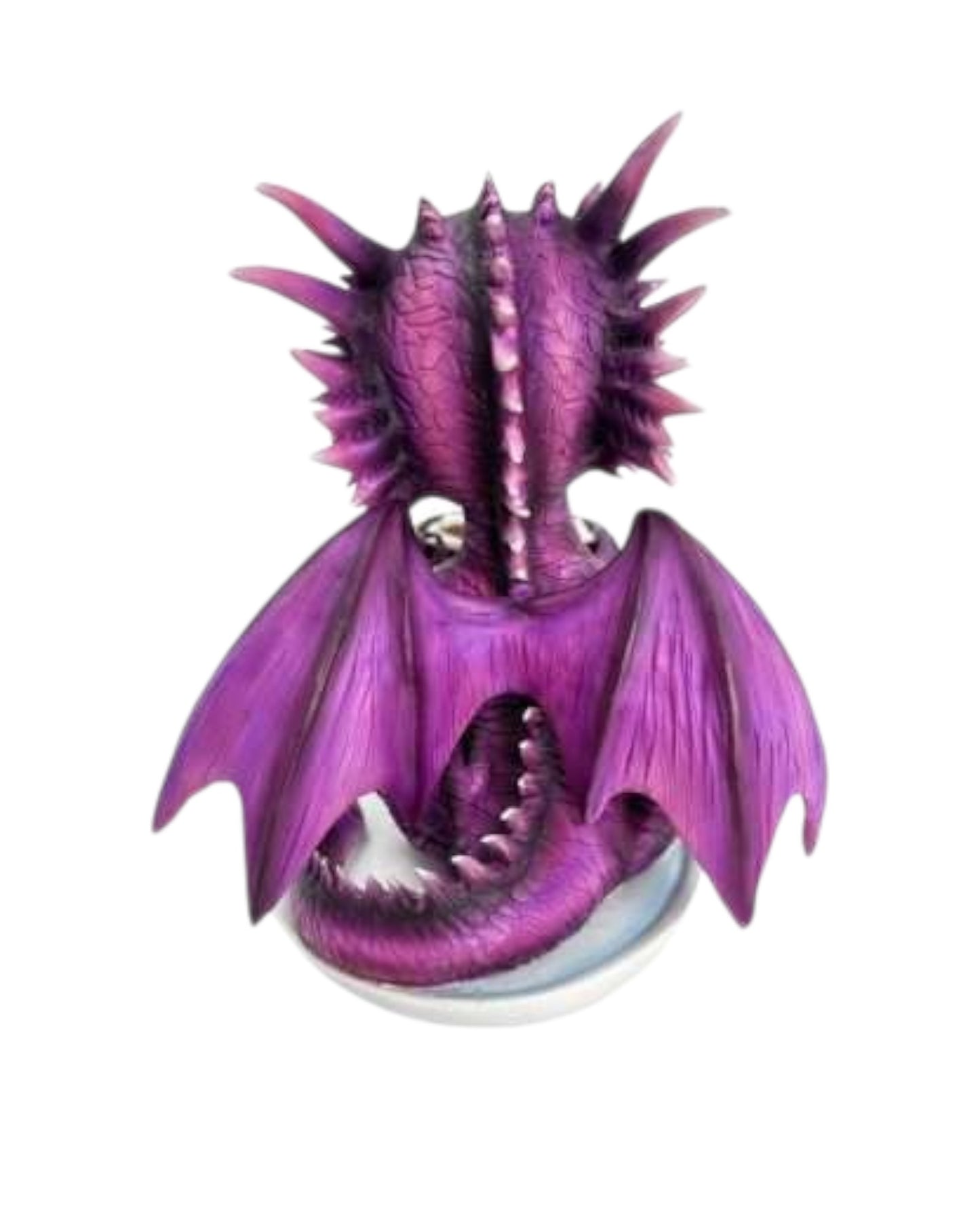 Cute Purple Dragon with Coffee Mug