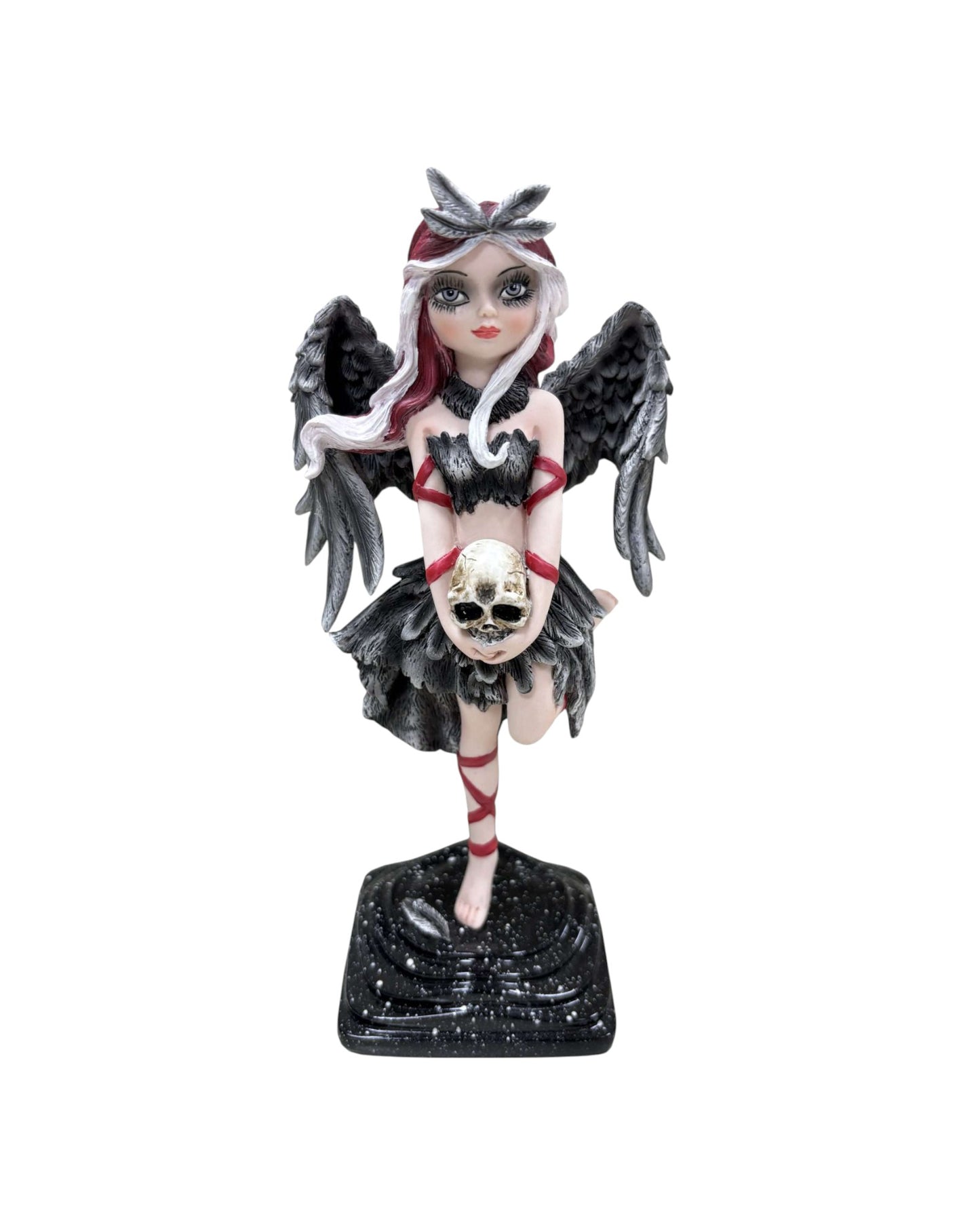 Goth Angel Holding Skull