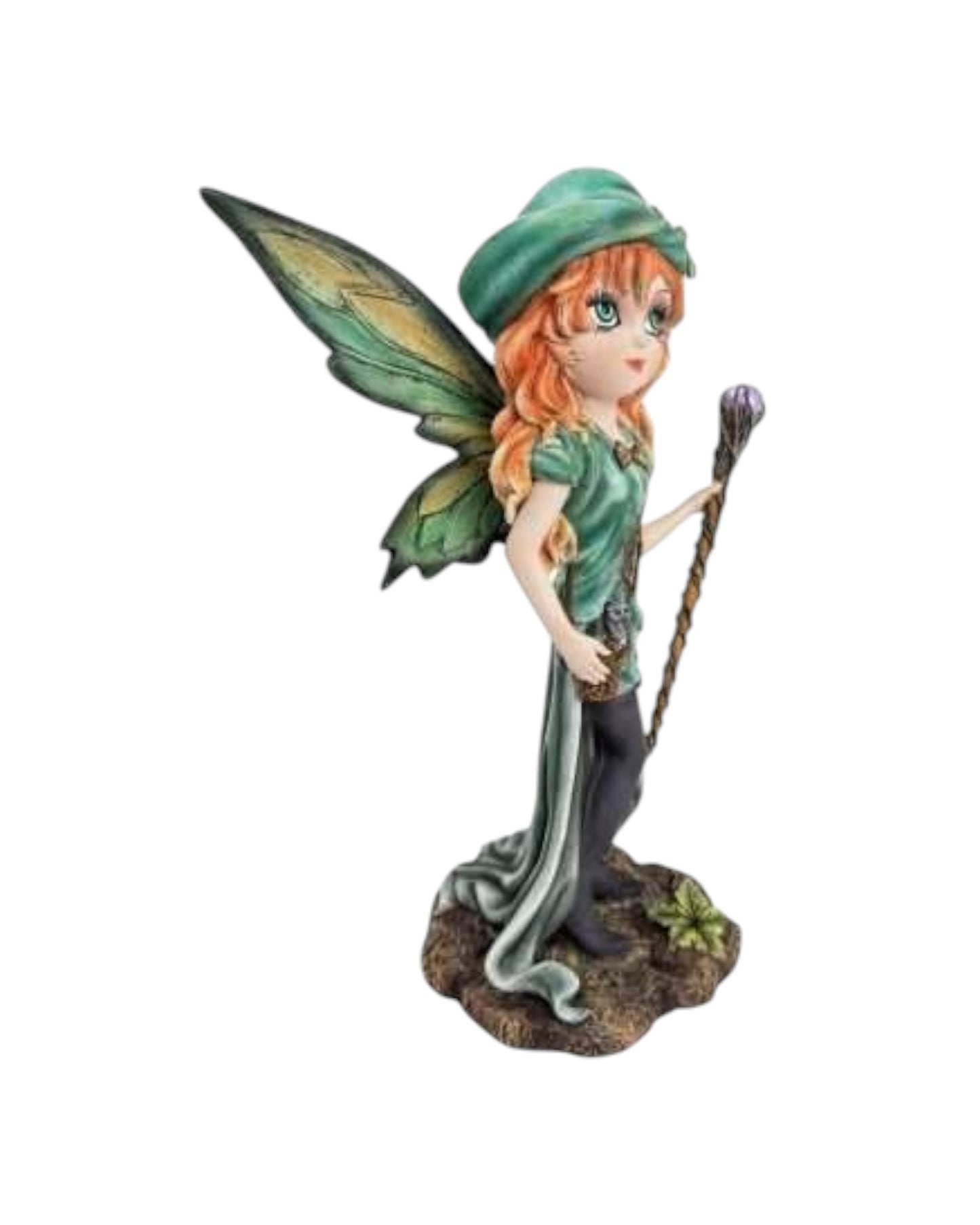 Green Fairy with Magic Wand