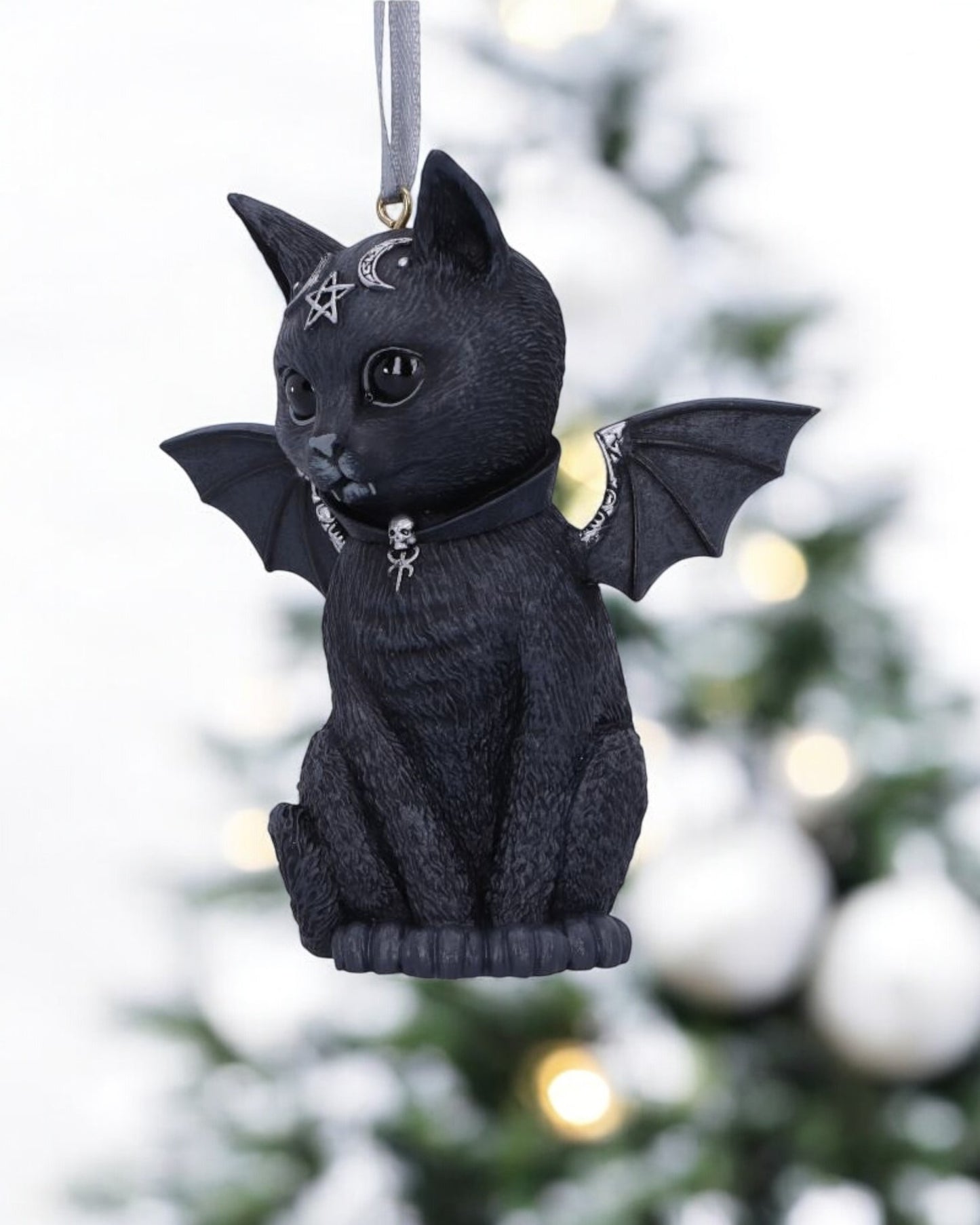 Malpuss Black Bat Cat Hanging