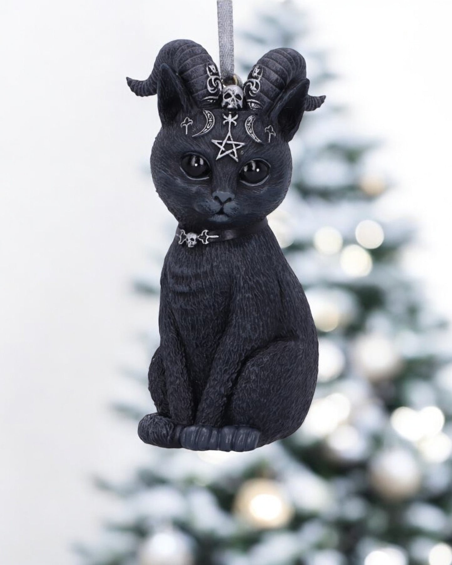 Pawzuph Black Horned Cat Hanging