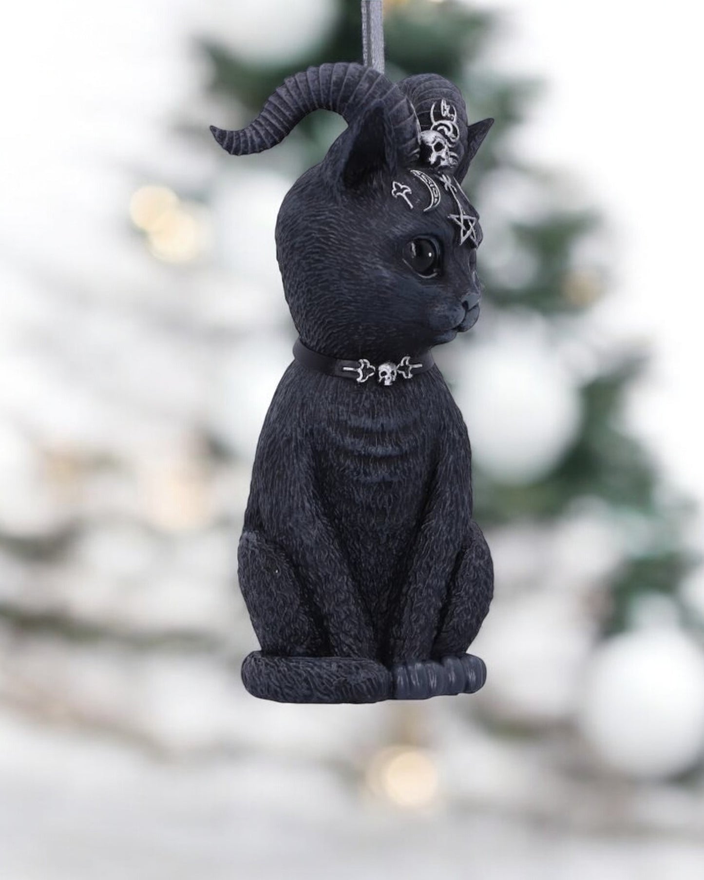 Pawzuph Black Horned Cat Hanging