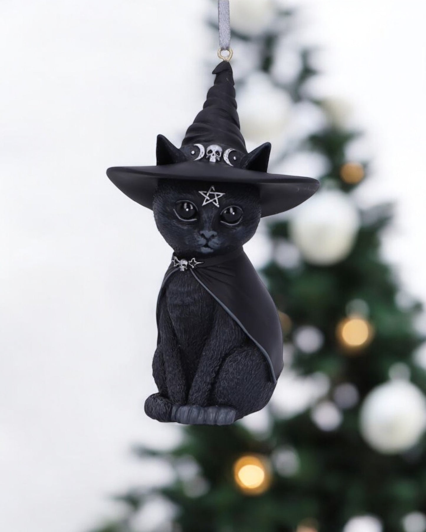 Purrah Black Witch Cat Hanging