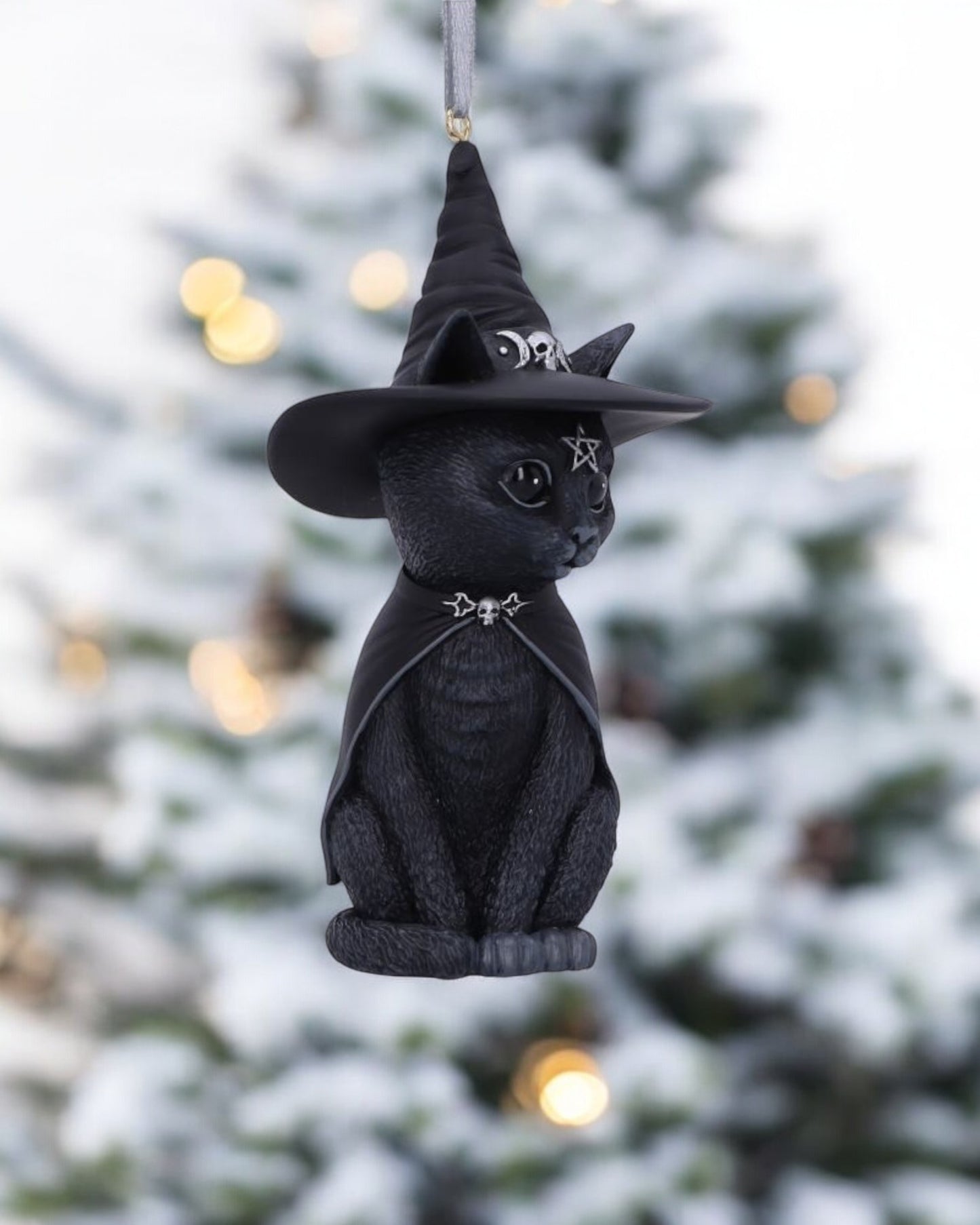Purrah Black Witch Cat Hanging