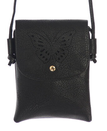 Layla butterfly cutout bag BLACK