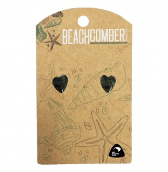 Greenstone Heart Studs