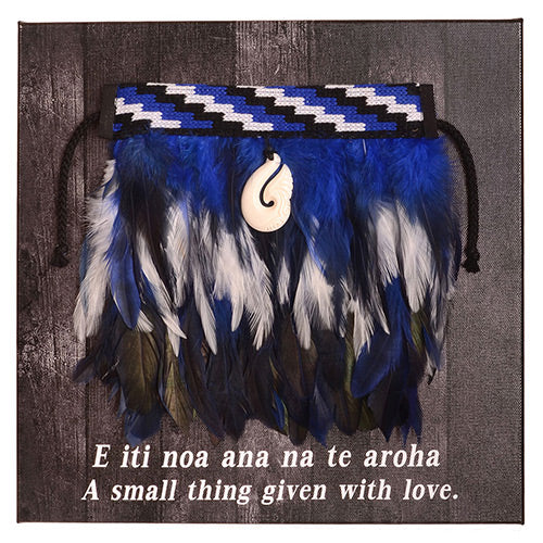 Mini Korowai on Canvas - E iti noa