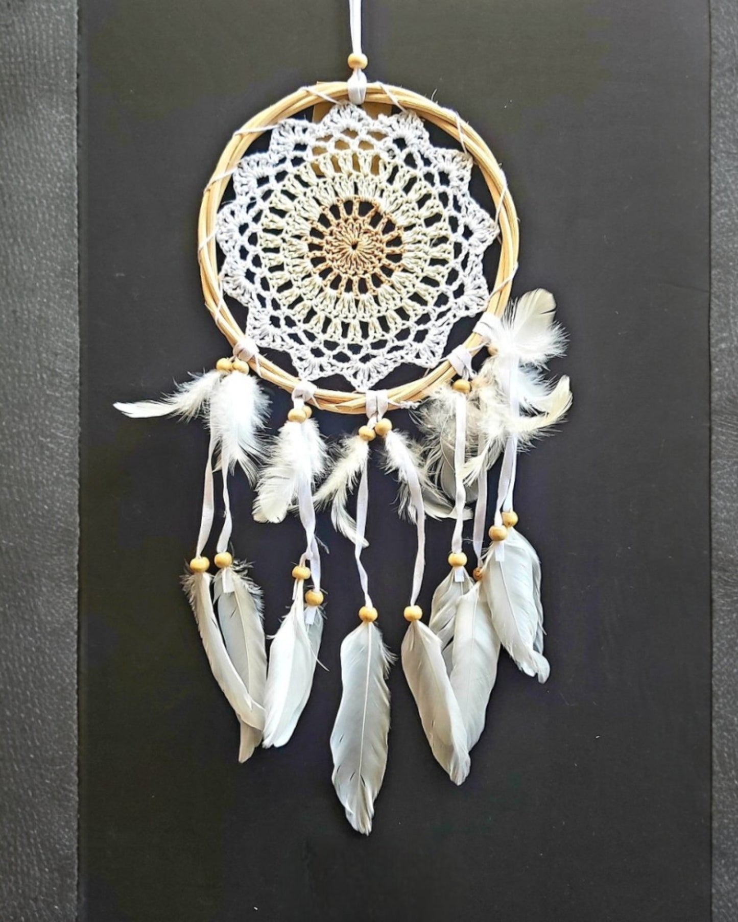 Dreamcatcher White Crochet